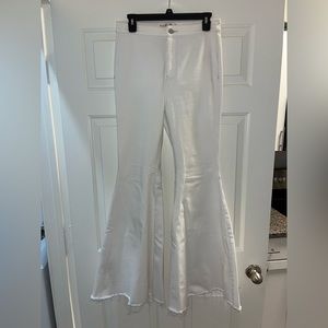 Free People White Flare Jeans Size 29